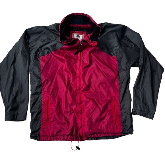Weatherproof Garment Company Men's XL Red Black Windbreaker Jacket - Picture 1 of 4